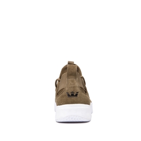 Mens Supra Trainers TITANIUM Olive/white | AU-44130